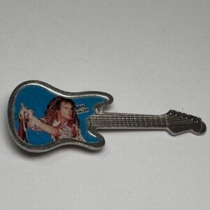 Van Halen David Lee Roth Guitar Lapel Pin Brooch‎ VTG Classic Rock & Roll